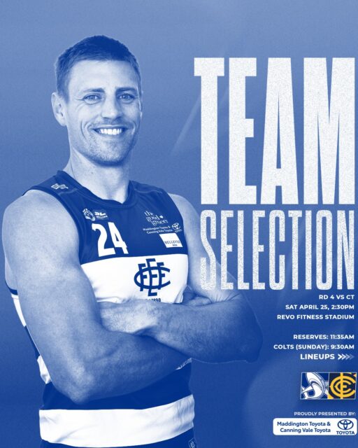 Our League & Reserves are locked in for tomorrow’s clashes against the Tigers!