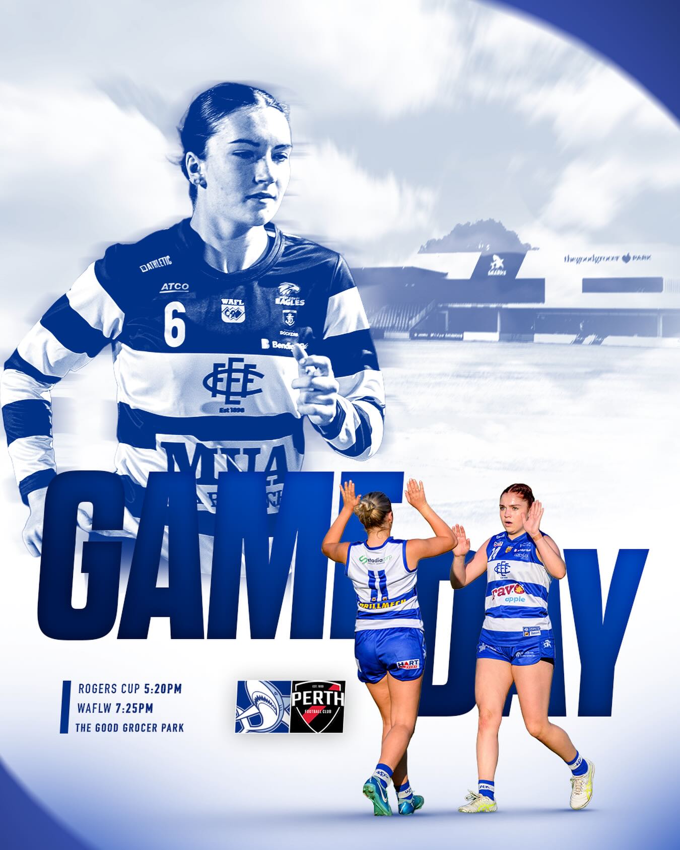 GAMEDAY is here!! Get down to the Good Grocer Park tonight as we face off against Perth Demons.