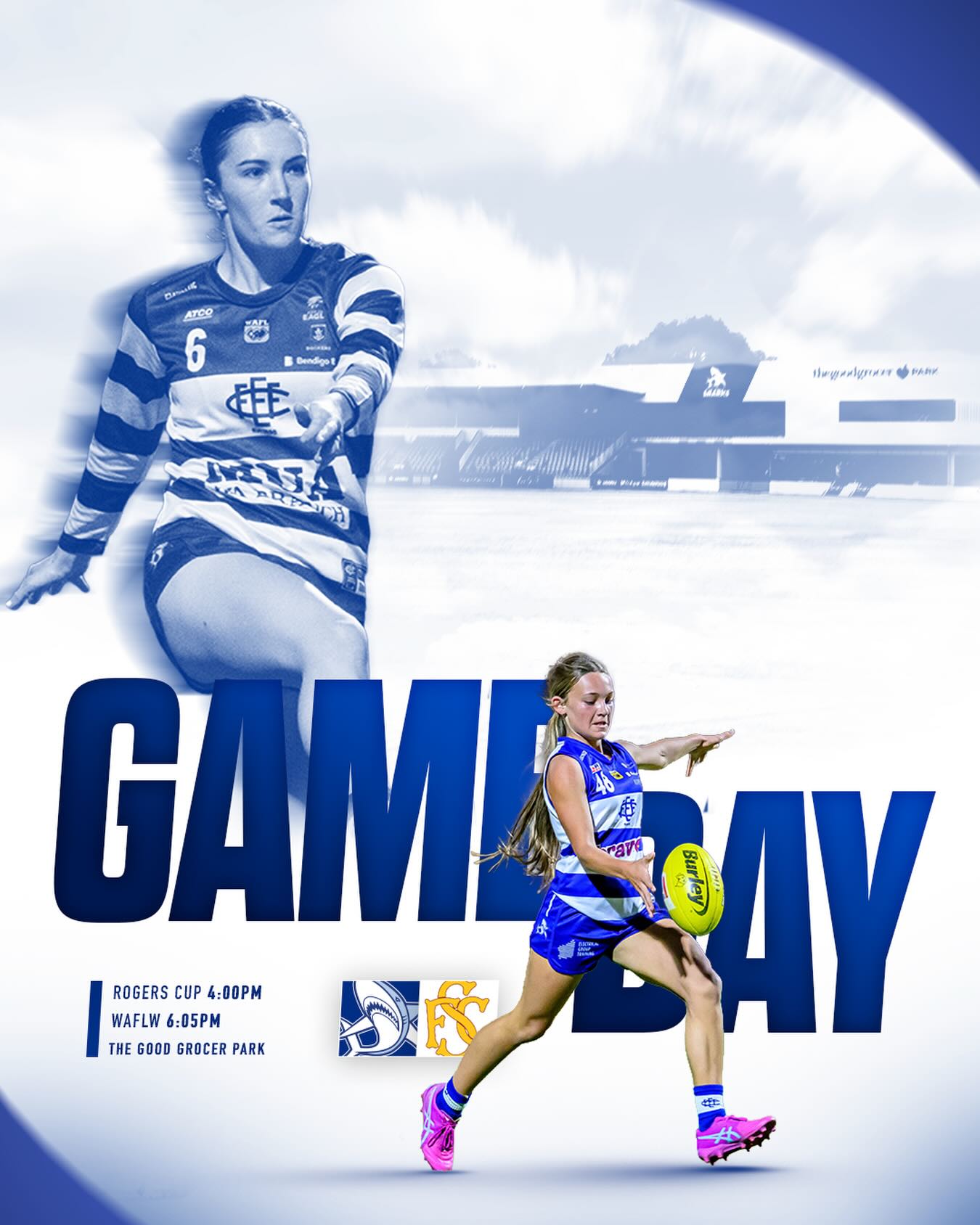It’s GAMEDAY!! Make sure to get down to the good grocer park to support our sharks as we face off against Subiaco lions.