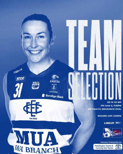 Our WAFLW and Rogers Cup teams are locked in for tonight's clash against West Perth!