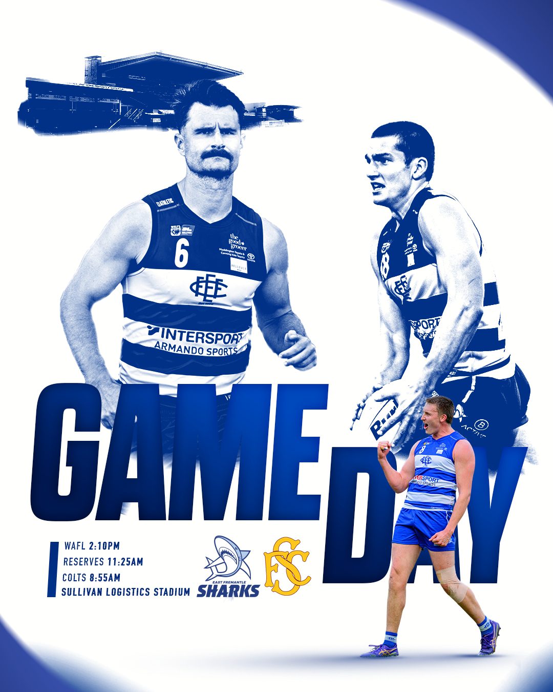 It's GAMEDAY!! Make sure to get down to Sullivan Logistics Stadium to support our sharks as we face off against Subiaco!