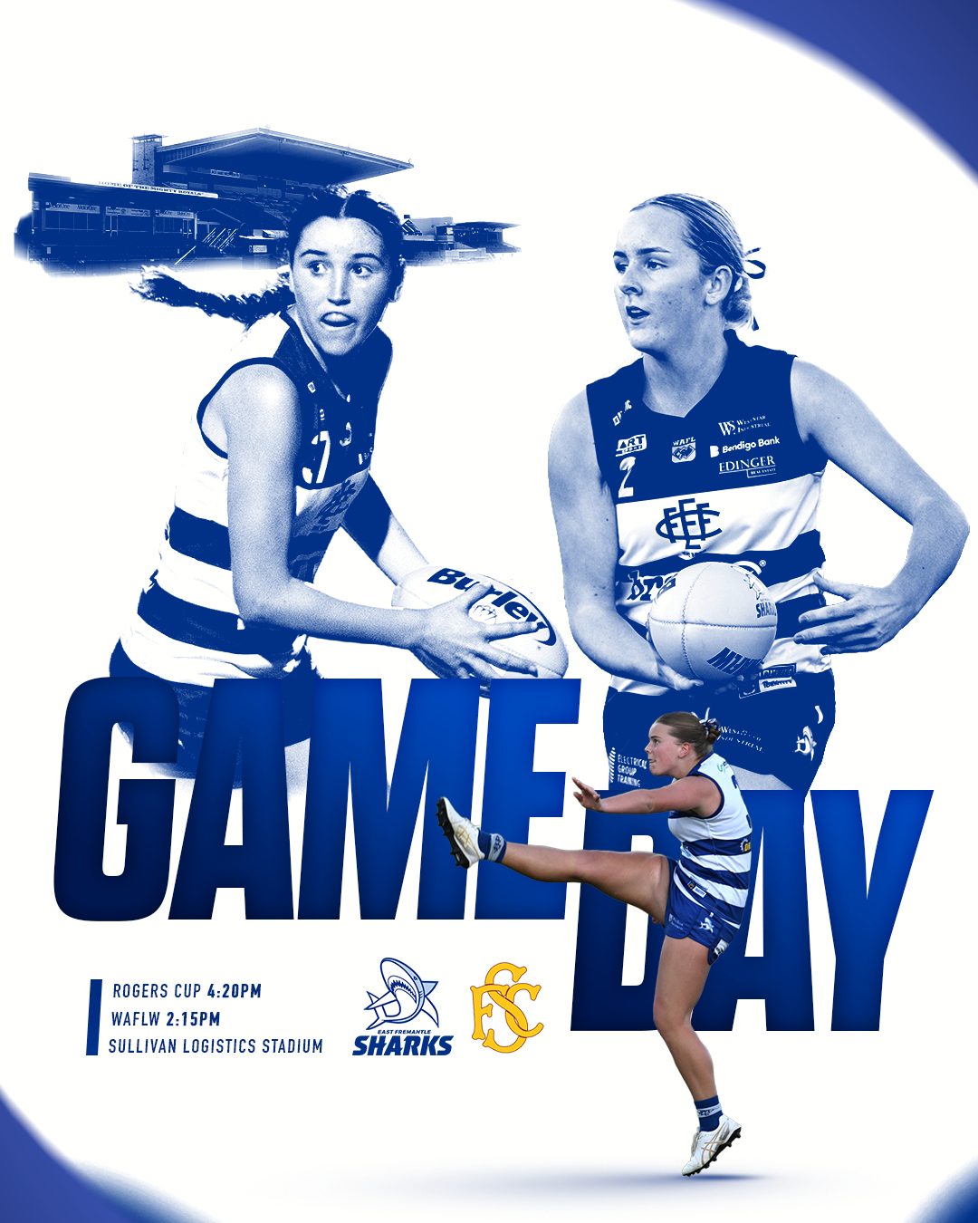Its Game Day!! Get down to Sullivan Logistics Stadium for these exciting clashes!