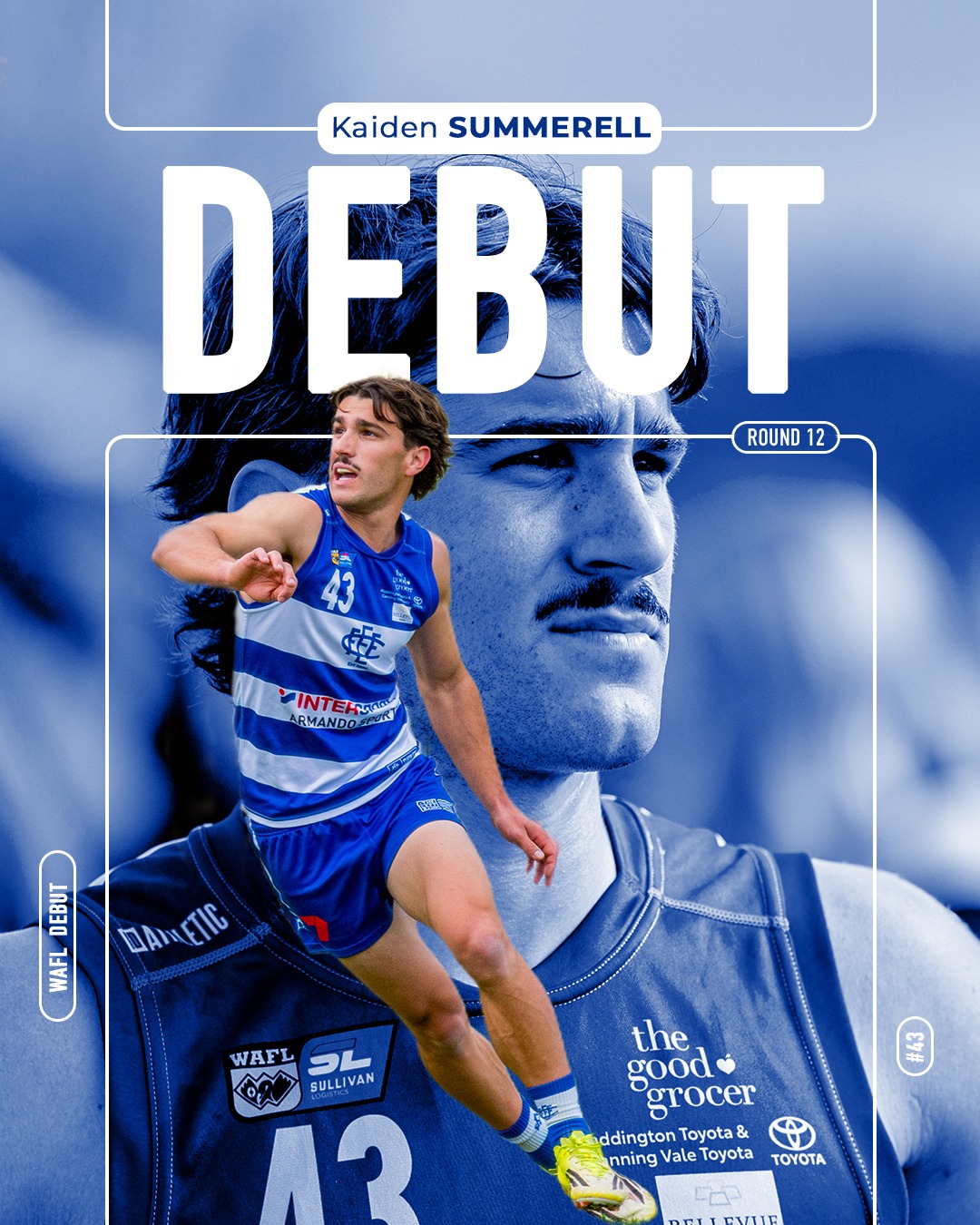We have a debutant for tomorrow's clash with Claremont! Congratulations to Kaiden Summerell!!
