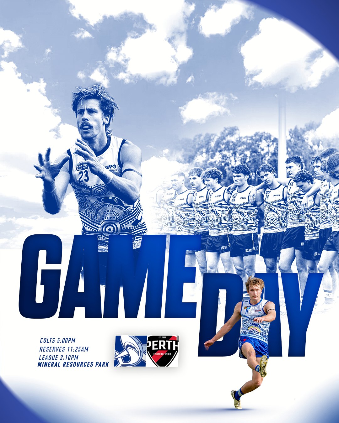 It's Game Day! Get down to Mineral Resources Park to watch our boys take on the Perth Demons.