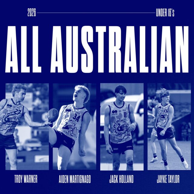 Amazing to see 4 East Freo boys make the Under 16's National Champions All Australian squad. Troy Warner, Aiden Martignago, Jack Holland and Jayke Taylor were all named in the side with Troy Warner named as captain of the team!