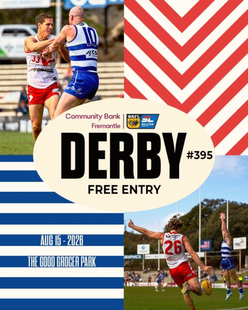 Mark your calendars! After 5 years away... The Community Bank Fremantle Derby returns to The Good Grocer Park.