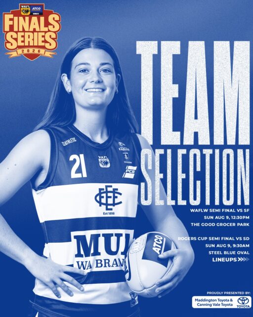 Our WAFLW and Rogers Cup finals teams are locked in!