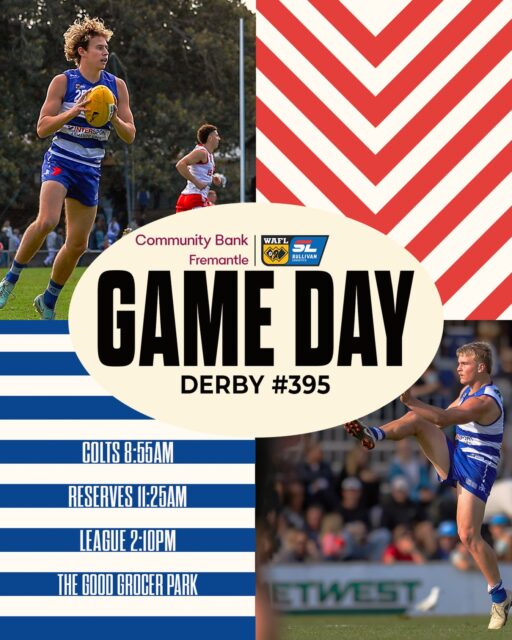 It’s game day! Get down to The Good Grocer Park for the historic return of the Fremantle Derby back on East Freo turf!
