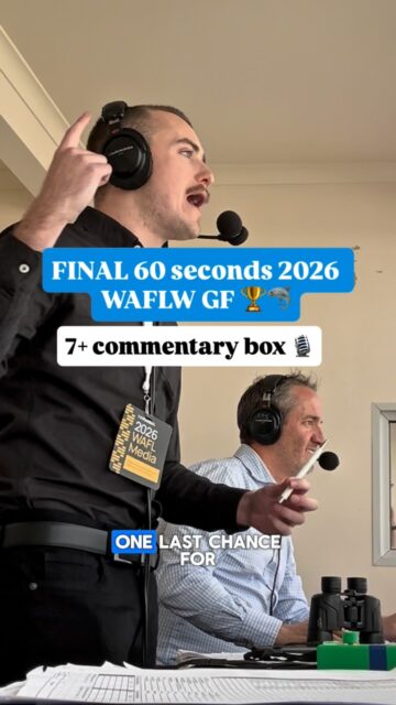 Relive Sunday’s final siren as called on @7plus by @froth.ethan 🎙️🏆🦈#waflw #effc #finsup #grandfinal #wafooty