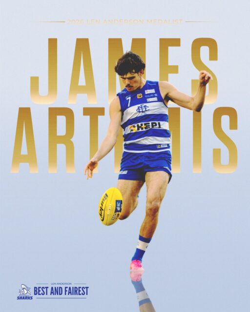 Congratulations to our Colts Best and Fairest winners!2026 Len Anderson Medal - James Artemis2nd Place - Hunter Hearn3rd Place - Finlay Yeo
